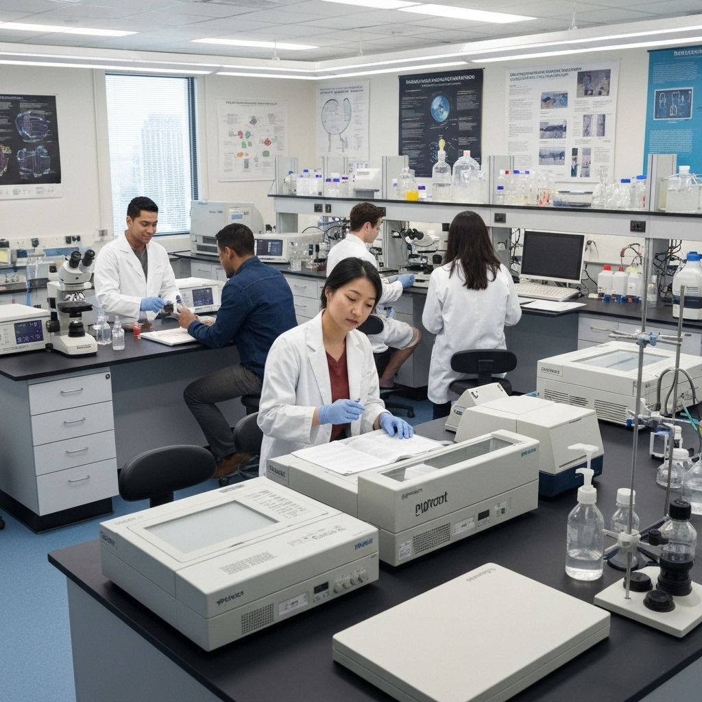 Modern science laboratory